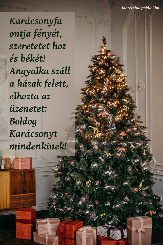 karácsonyfa idézet, karácsonyfa ontja fényét